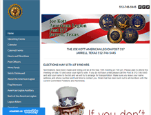 Tablet Screenshot of jarrelltxamericanlegion.org